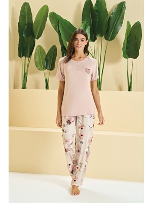 Over Sleep 3356 Kadın Pijama Takım