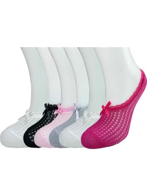 Bemy Store 6 Adet Fiyonklu File Kadın Babet Çorap