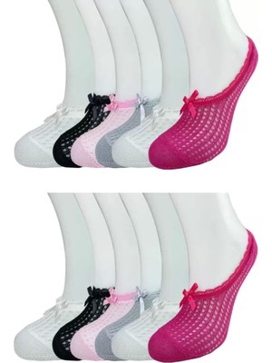 Bemy Store 12 Adet Fiyonklu File Kadın Babet Çorap