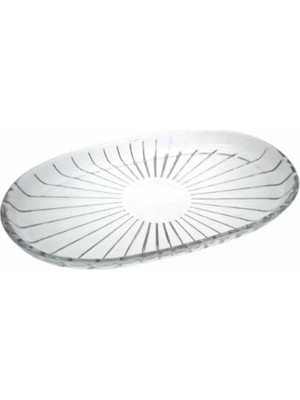Paşabahçe Elegant Oval Servis Tabağı 16X27 cm 3 Adet