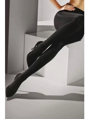 Bemy Store Siyah 100 Denye Kalın Külotlu Çorap Opak Naturel Esnek