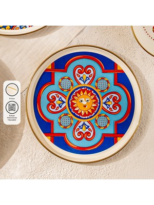 Emsan Solemar Emaye Pasta Tabağı 21 cm