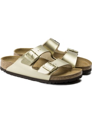 BIRKENSTOCK ARIZONA BF METALLIC ÇİFT BANTLI GOLD KADIN TERLİK 1016111