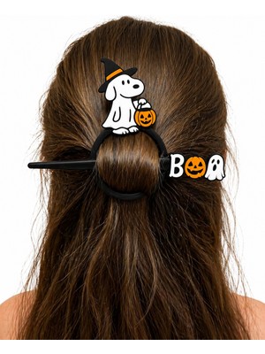 Yapı3D Cadı Şapkalı Sevimli Figürlü Saç Tokası – Halloween Temalı Şık Saç Aksesuarı Günlük Kullanıma Uygun