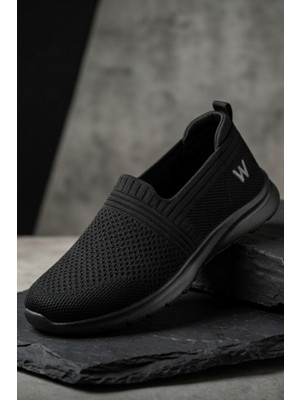 Liarca Cloudwalk Comfort Siyah Rahat Günlük Yumuşak Tabanlı 4 Mevsim Trend Kadın Slip-On Sneaker Ayakkabı