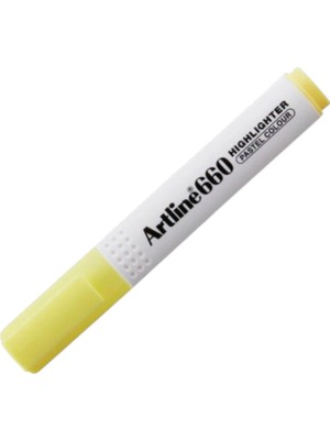 Artline 660 Fosforlu Kalem Kesik Uç 1.0-4.0mm Pastel Yellow