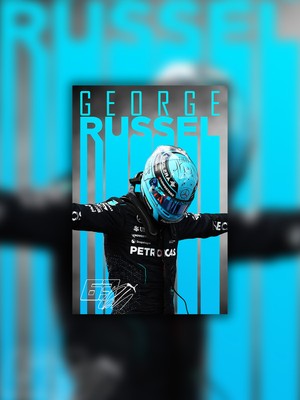Tugo A4 Boyutunda Metal George Russel Tablosu