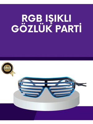 Hsc Bilişim LED Işıklı Parti Gözlüğü Renkli Eğlence Aksesuarı