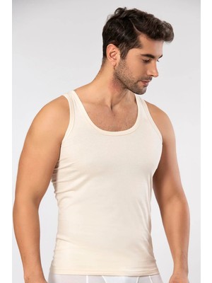 Erdem Erkek 6'lı Beyaz Penye Atlet