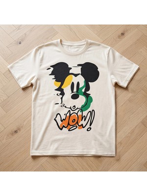 Durak Reklam Mickey Mouse ütü ile uygulanabilen DTF tekstil baskı