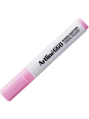 Artline 660 Fosforlu Kalem Kesik Uç 1.0-4.0mm Pastel Pink