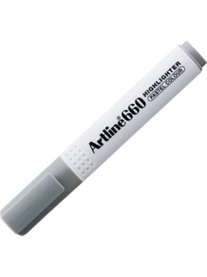 Artline 660 Fosforlu Kalem Kesik Uç 1.0-4.0mm Pastelgrey ( Pastel Gri)