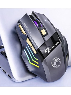 Apera Imce Gwx7 Kablosuz Şarjlı Rgb Gaming Mouse Sessiz Tık Oyun Faresi 3200DPI 7 Tuş