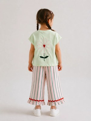 Ozzy Kids Kız Çocuk Tişört & Pantolon Takım