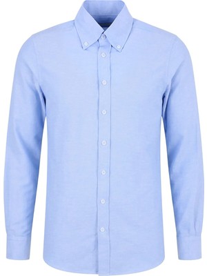 Altınyıldız Classics Mavi Erkek Tailored Fit Gömlek ACE201000177_MAV