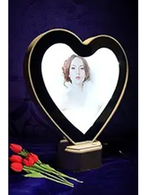 Ciyu Ticaret Kalp Tasarımlı Sihirli Ayna En Özel Resim Çerçeveniz Kalpli Sihirli Çerçeve