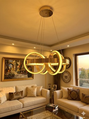 Light House 5 Li Sarmal Ledli Salon Avizesi