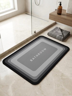 Sogex Sihirli Su Emici Banyo Paspası Kaymaz Tabanlı Abdest Paspası 3,5 Mm 40x60
