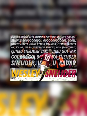 Tugo A4 Boyutunda Metal Wesley Sneijder Tablosu