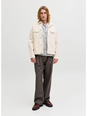 Jack & Jones Gri Erkek Regular Fit Gömlek 12291956 Jprbluwınson Dobby Shırt