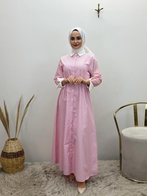 JOOQSTORE Çizgili Spor Elbise