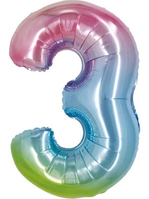 Keskin Sound 40 Inç Raınbow Folyo Balon ( 3 )