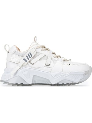 Tamer Tanca Kadın Suni Deri Beyaz Sneakers & Spor Ayakkabı 936 65160 Bn Ayk SK23/24 Beyaz/bej