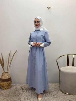 JOOQSTORE Çizgili Spor Elbise