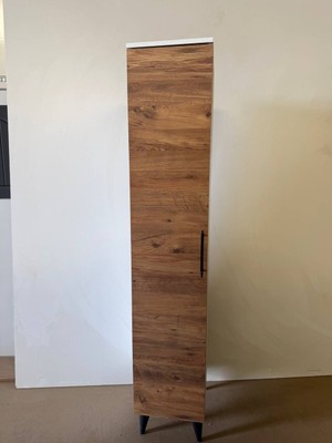 Perlomi Tek kapaklı 5 Raflı Çok Amaçlı Banyo/kiler/mutfak Dolabı