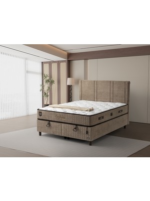Bzd Pofuduk Yatak+Baza+Başlık Set CALİFORNİA SERİSİ