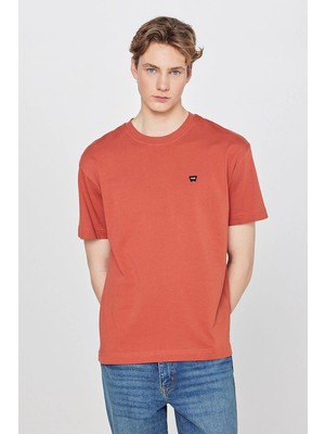 Wrangler Small Logo Bisiklet Yaka Erkek T-Shirt W7NM203877222