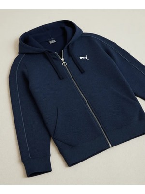 Puma Kadın Kapüşonlu Sweatshirt Tam Fermuarlı Rahat Kesim Desenli Sezonluk Tasarım