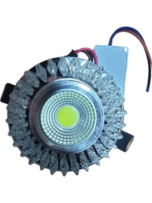 Mikasso Dekoratif Kristal Cam Spot LED Dahil 8WATT Cob LED Beyaz Işık