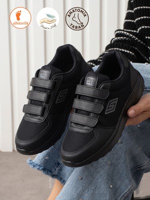 Albishoes Kadın Cırtlı Fileli Yazlık Yumuşak Rahat Taban Kadın Günlük Yürüyüş Sneaker Spor Ayakkabı