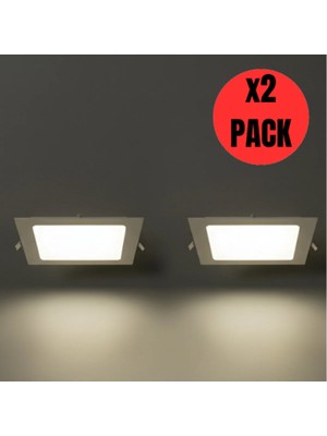 Mikasso KDL410 Slim Kare LED Spot Gömme 3W 255 Lümen -4000K - Doğal Beyaz