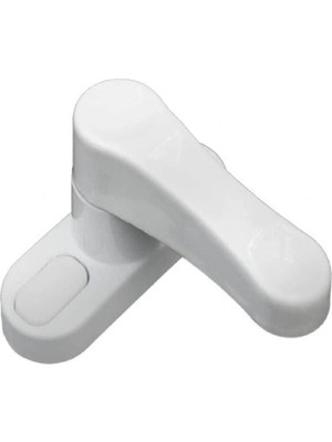 Mikasso Pvc Pencere Için Çekme Bebek Çoçuk Kiliti Anahtarlı Çoçuk Odası Camı Güvenliği Beyaz