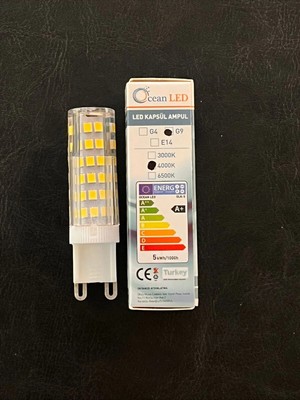 Mikasso 5 Watt G9 Duylu 500 Lümen 4000 Kelvin Ilık Beyaz Işık Kapsül LED Ampul