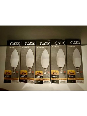 Mikasso - 7 Watt E14 Duylu LED Mum Ampul - Gün Işığı - (5 Adet) Pembe