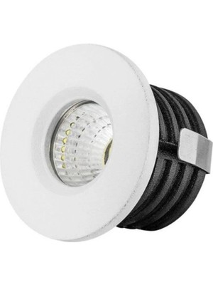 Mikasso 3W LED Spot Aydınlatma 6500K Beyaz Işık 4,45 x 2,2 cm