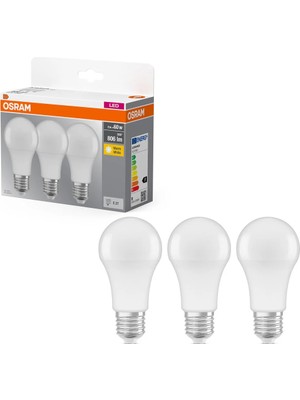Mikasso LED 8W 2700K 806LM E27 Duy Sarı Işık 3'lü Ampul