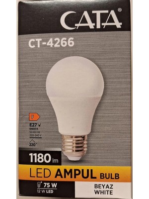 Mikasso CT-4266 12W 6400K (Beyaz Işık) E27 Duylu LED Ampul