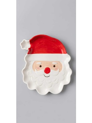 My Balli Store Noel Baba Figürlü Seramik Dekoratif Tabak