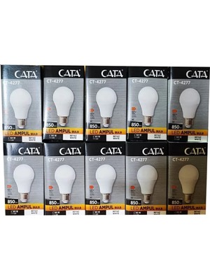 Mikasso LED Ampül 9W 6400 K Beyaz Işık [10 Adet Fiyatı] Cata