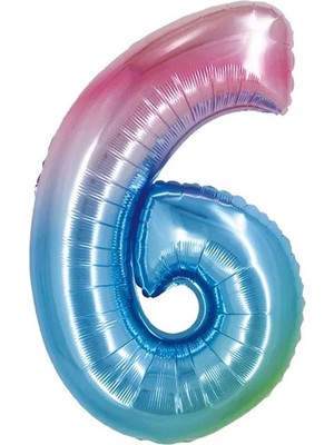 Keskin Sound 40 Inç Raınbow Folyo Balon ( 6 )