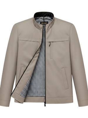 Sivaist Erkek Krem Iki Iç Bonded Cepli Su ve Rüzgar Geçirmez Mevsimlik&yazlık Mont
