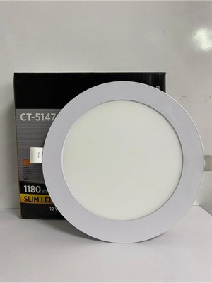 Mikasso CT-5147 Slım Panel LED Armatür 12W Beyaz