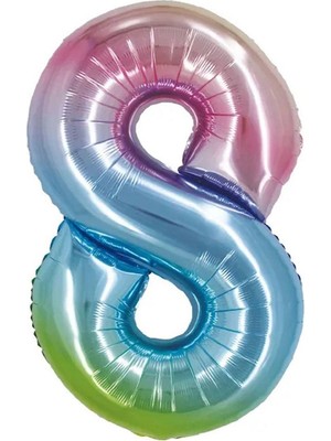 Keskin Sound 40 Inç Raınbow Folyo Balon ( 8 )