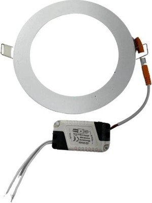 Mikasso Sıvaaltı Beyaz (Gömme) LED Panel-Spot Lamba Işık GÜCÜ:9W Dış Çap:14,5 cm Delik Çap:13,5 cm