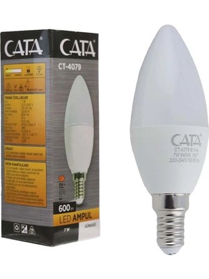 Mikasso Buji Ampul Mum 7W Beyaz CT-4079 Tekli E14