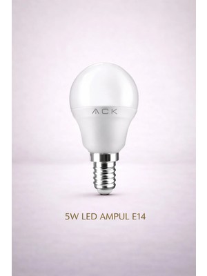 Mikasso LED Ampul 5W E14 6500K Beyaz Işık Makyaj Lambası Uyumlu